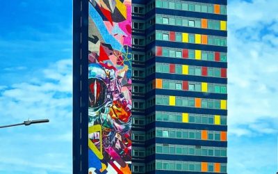 BID Leicester receives national award for St. George’s Tower mural