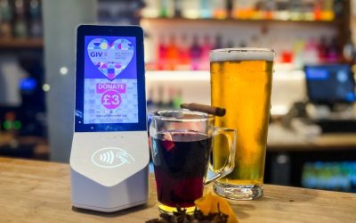 New bar-top giving devices let you help the homeless whilst you sip your pint!